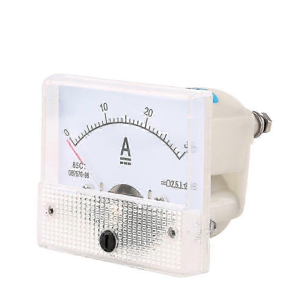 2025 DC 30A Analog Ammeter Panel AMP Current Meter Gauge 0-30A DC Doesn't Need Shunt