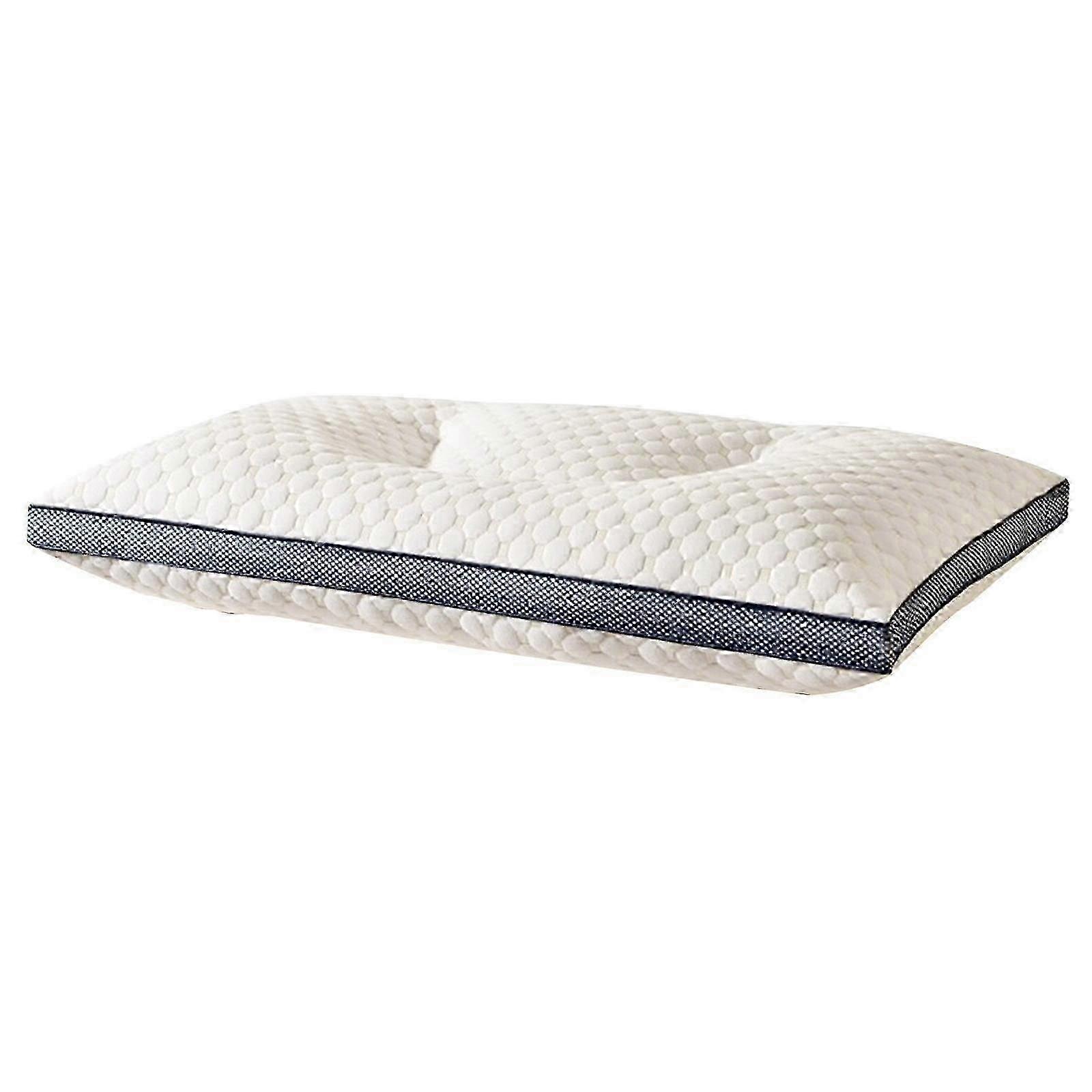 2025 29.13x18.89x4.33 inches knitted cotton pillow core, thin sleeping pillow, memory foam prone sleeping pillow, white
