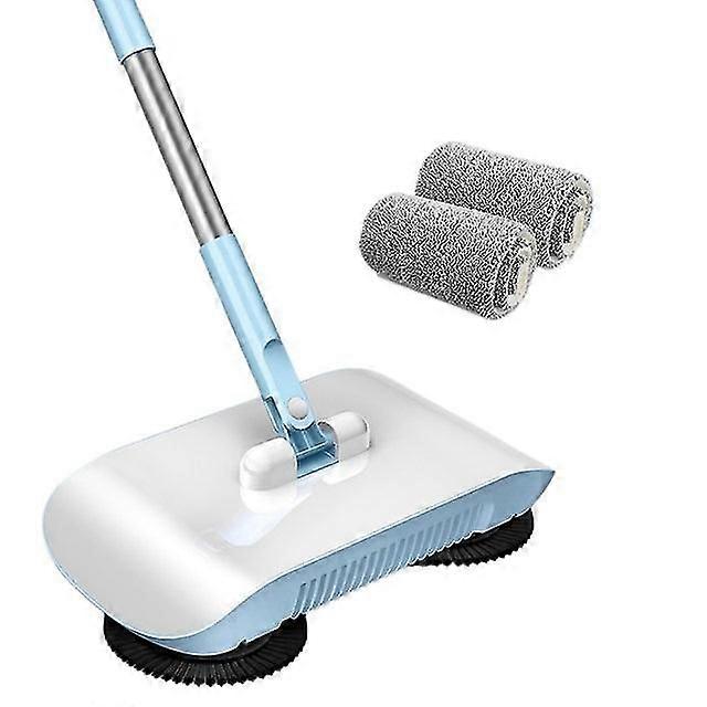 2 In 1 Hand Push Vacuum Cleaner Set Home Sweeper Broom Dustpan Handheld Dust Collector Carpet Floor Cleaners.