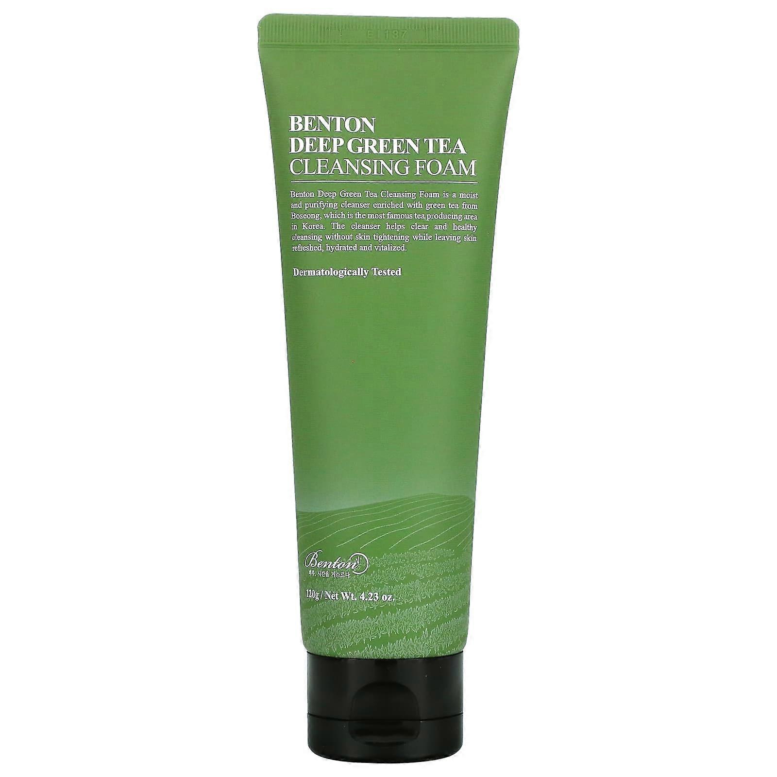 Deep Green Tea Cleansing Foam, 4.23 oz (120 g)