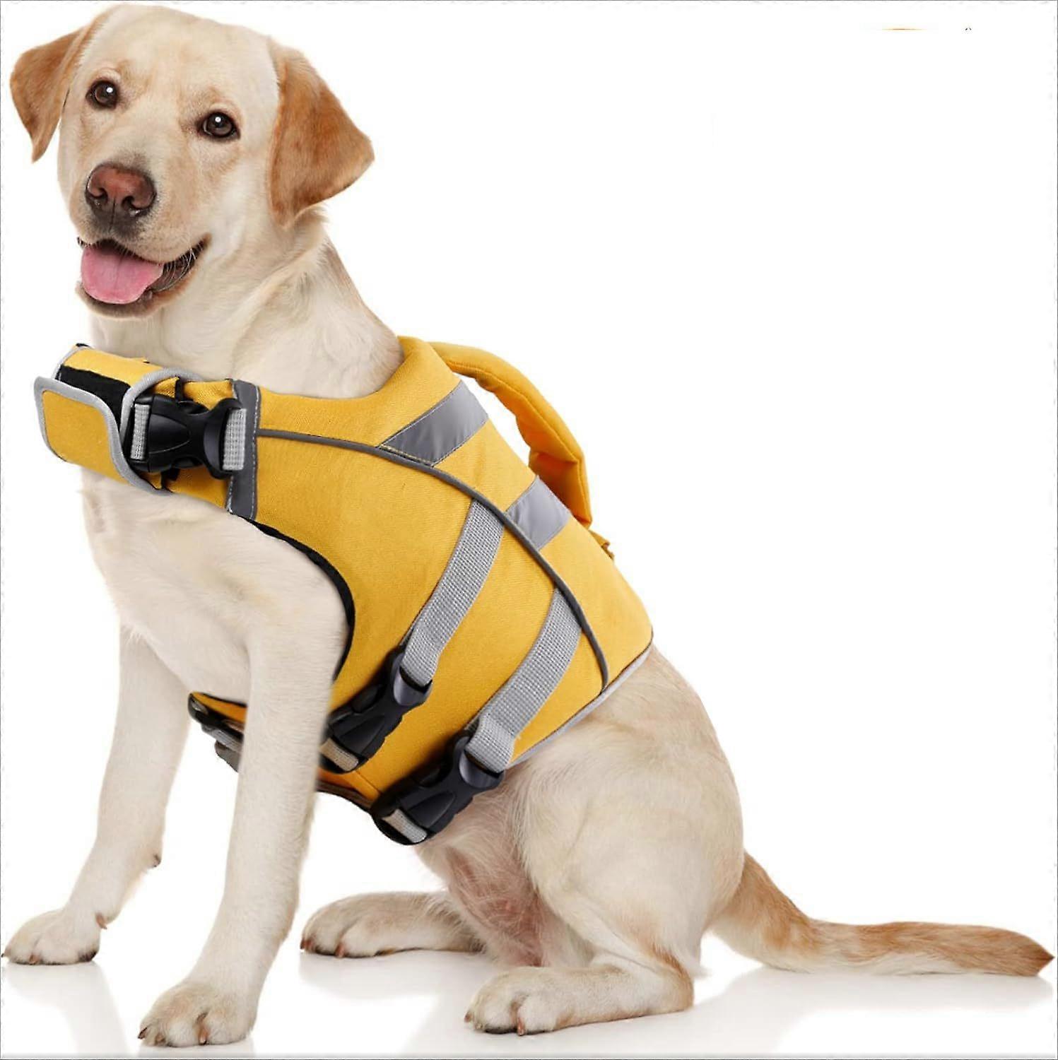 Dogs Life Vest for Swimming Ripstop Adjustable High Flotation Dog Swimsuit with Reflective Stripes for Small Medium & Large Dogs