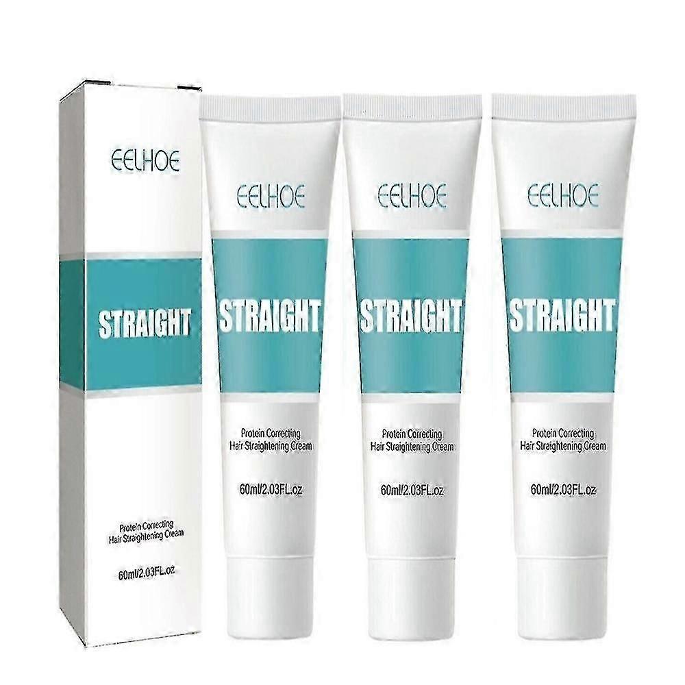 1-3pcs 新しいプロテイン補正縮毛矯正クリーム - シルク&グロス縮毛矯正クリーム、ナリッシング高速スムージングコラーゲンストレートヘアアイロンC