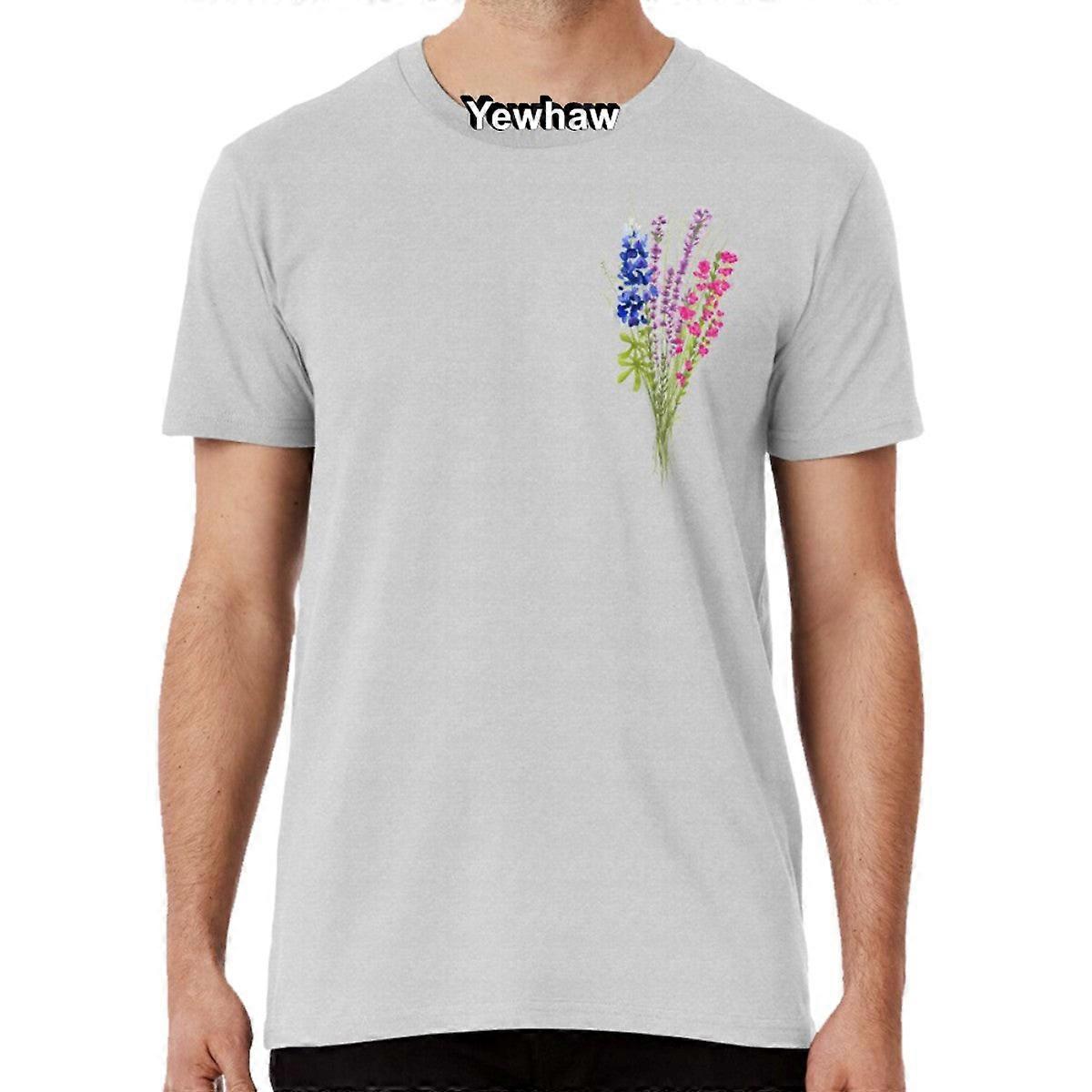 Subtle Bi Pride Flowers T-shirt
