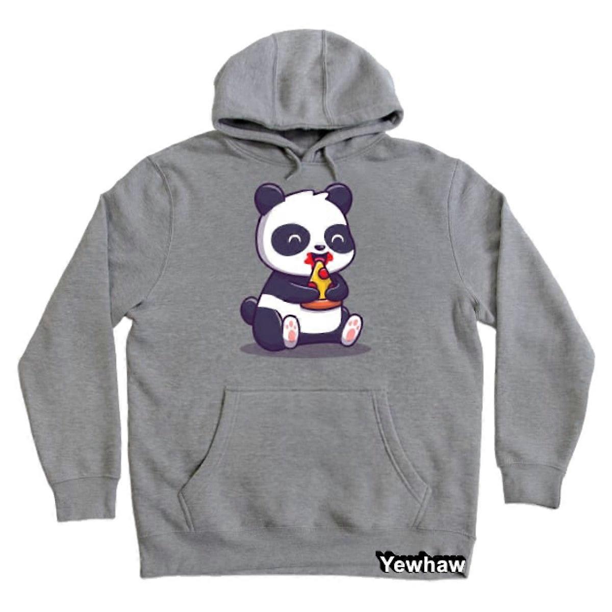 Cute Panda Eat Pizza Slice Hoodie