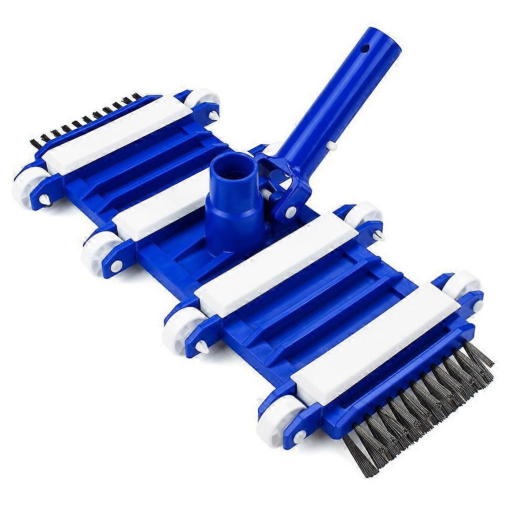 Pool Vacuum Head 14 Inches Replacement Pool Vacuum Head Flexible Cleaning Tool with Side Brush