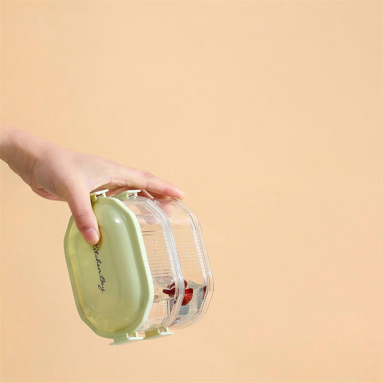 5-Layer Stackable Kitchen Storage Box, Gray - Compatible with all condiments, includes lids for food clearance