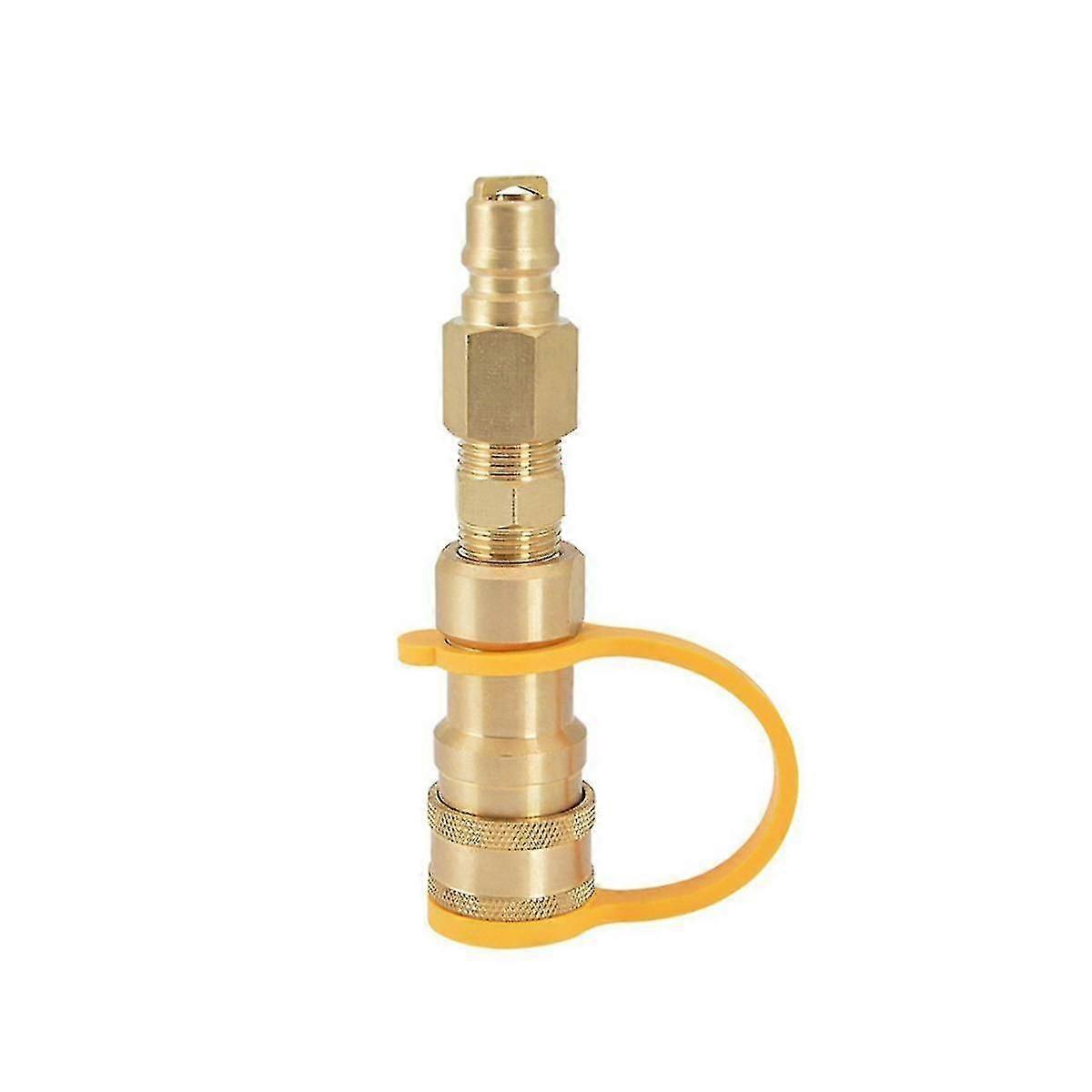 3/8インチの天燃ガスの速いコネクターのLPのガスのプロパン ホースの速い切断のための黄銅プロパンのアダプターの付属品