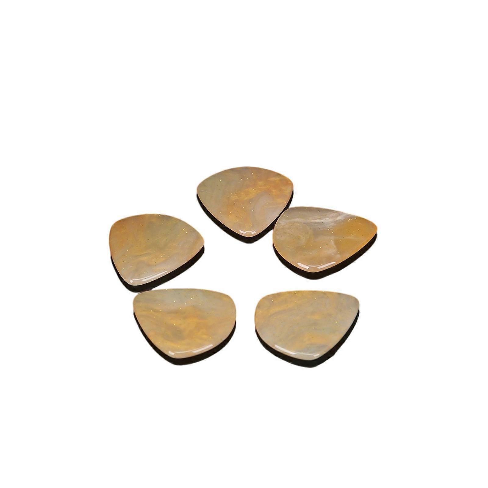 Practical Playing Guitar Picks Decorative Guitar Plectrums Resin Texture with Contoured Grip Multiple Color Choices  Afterglow color