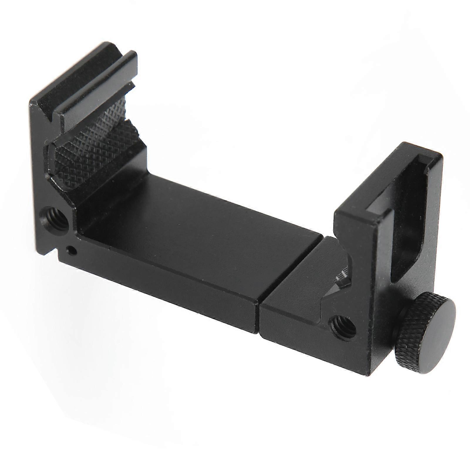 Mobile Phone Tripod Mount Clip Adjustable Phone Clamp with Cold Shoe for Fill Light