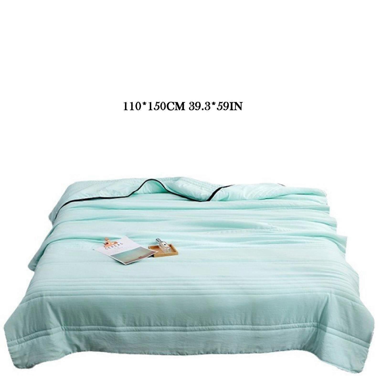 Generic Clearance Conditioning Blanket compatible with Multifunctional Furniture, Solid Color Silk AC Blanket, Summer Quilted Cooling Blanket Absorbs