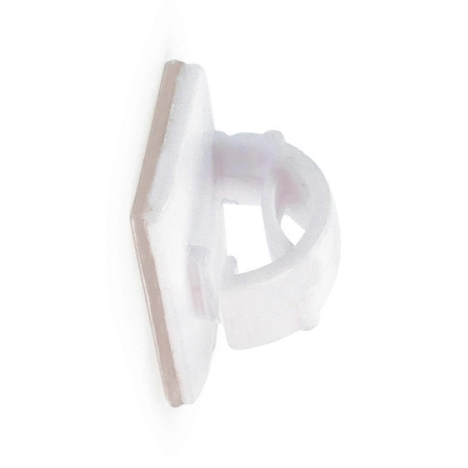 20pcs Car Adhesive Wire Management Clips With Strong Adhesion, MultiPurpose Use, Ergonomic Layout For Easy Access  White