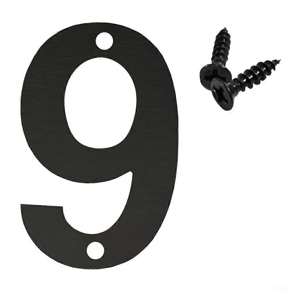 Visibility 4 Inch Floating House Numbers Outdoor Model 9 Weatherproof Address Numbers
