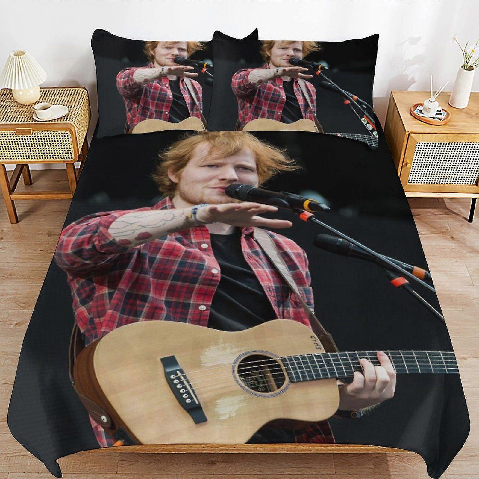 j494 Ed Sheeran Soft Touch Comfort Fit Easy Zip Bedding Solution Machine Washable Duvet Cover Sets Option k494