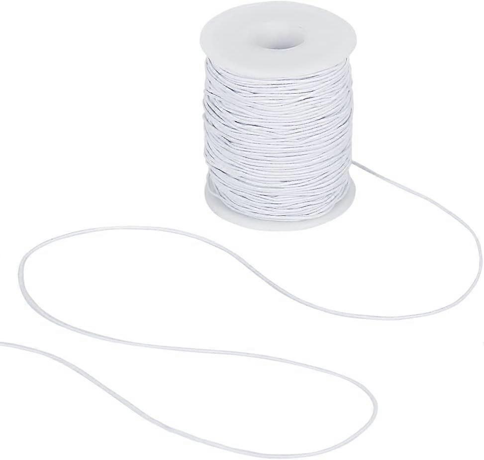 Stretchy Bracelet String, 328 Feet 1mm Elastic String Pony Bead String