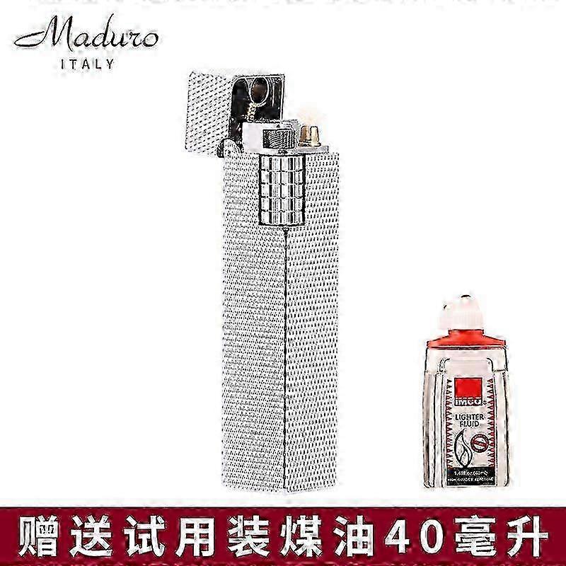 Kerosene Lighter Side Sliding Grinding Wheel Wheat Pattern Personality Unique Lighter Wear-Resistant Durable