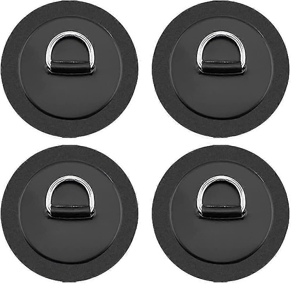 4 Pieces Kayak Round D Ring Rope Buckle Sailor Storage Elastic Loops Hook