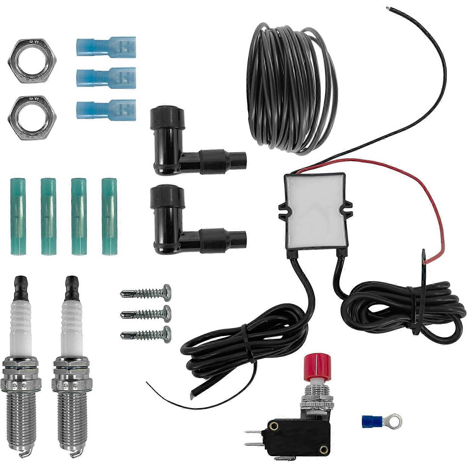 Exhaust Flame Set Flame Thrower Double Flamethrower Kit Universal for Truck Includes All Installation Parts Multicolor