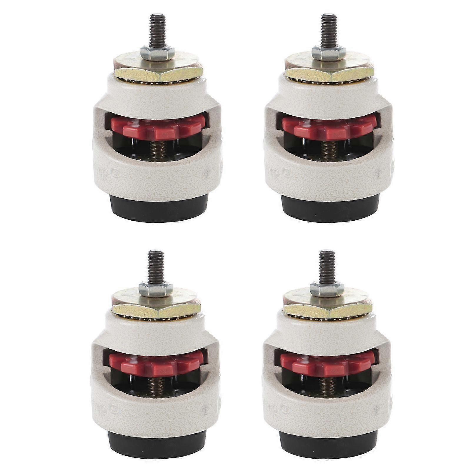 4pcs Heavy Duty Level Adjustment Caster Threaded Stem Industrial Roller Wheel