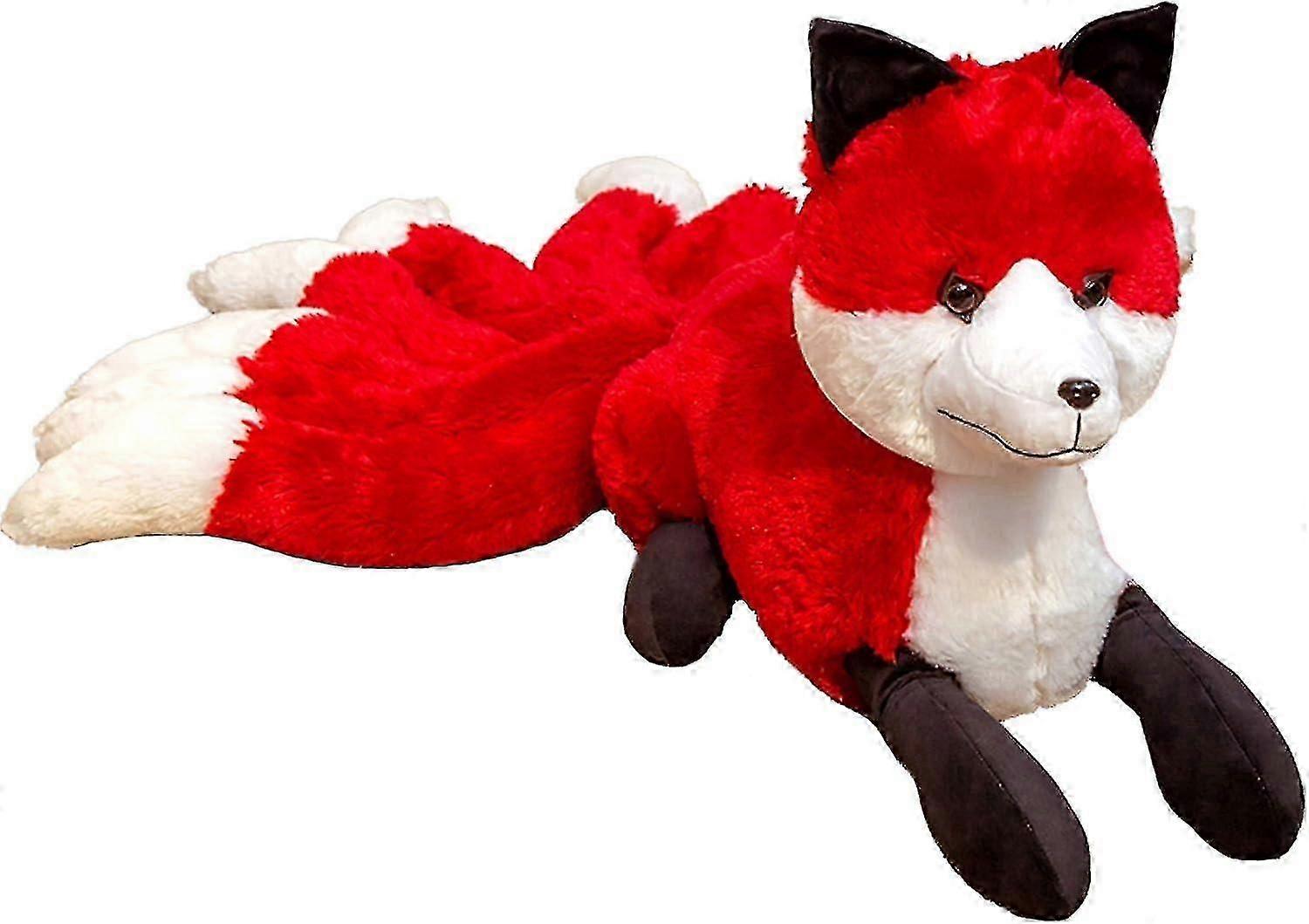Lifelike Fox Plush, Nine-Tailed Soft Hug Pillow