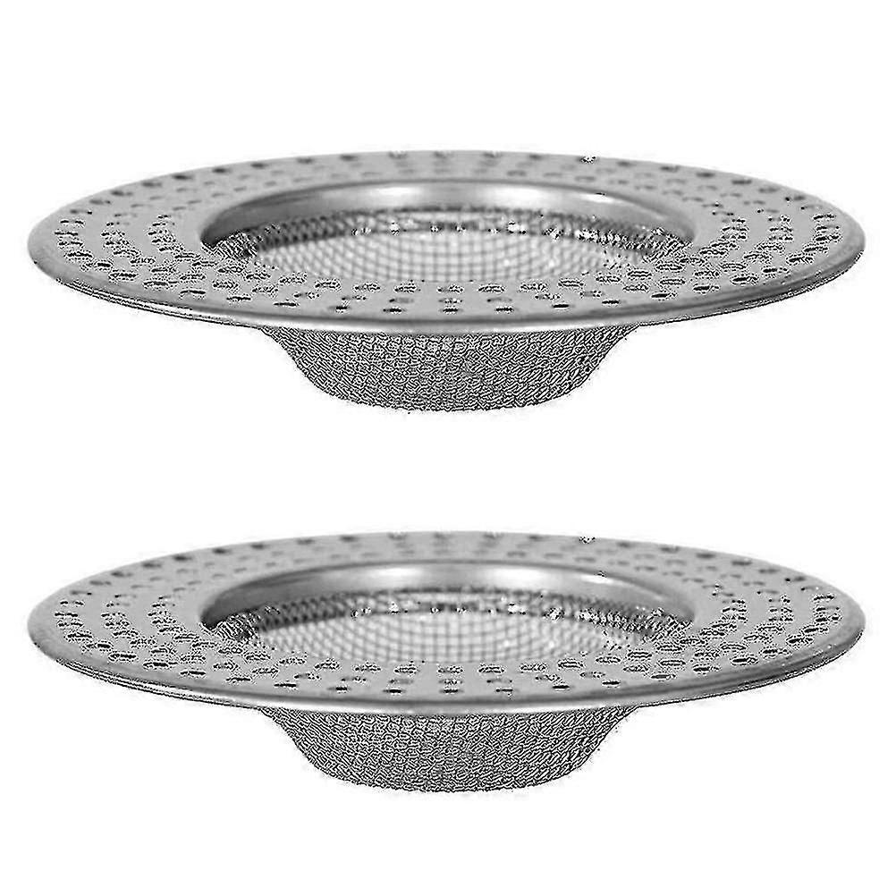 2pcs Professional Bath Drain Filter Stainless Steel Sink Strainer For Kitchen