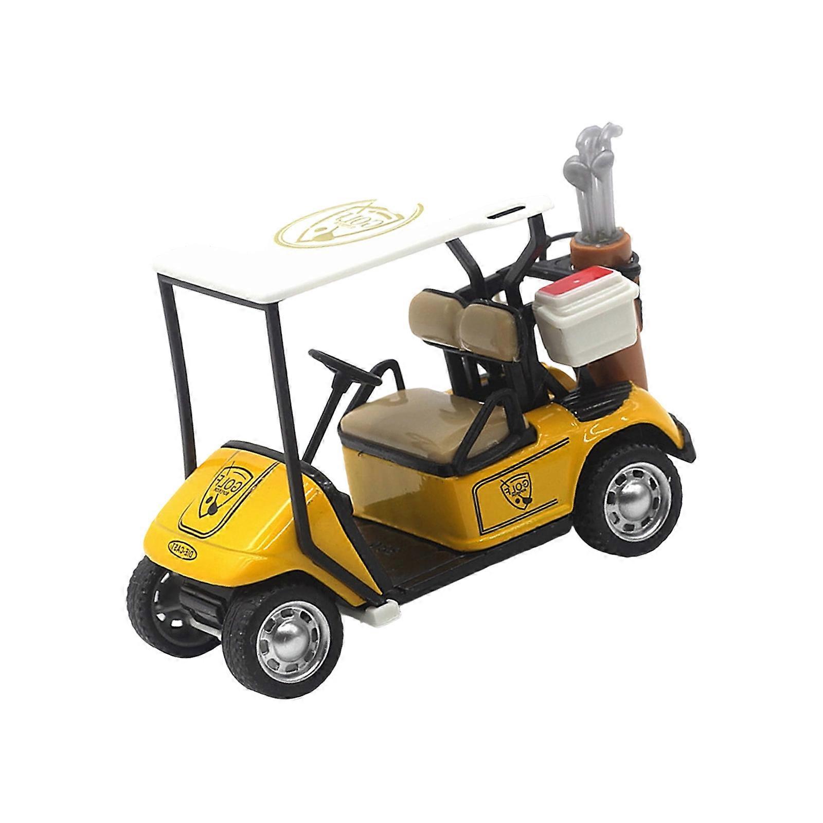 Golf Cart Model 1 36 Scale With Design Ideal For Collectors And Enthusiasts  Yellow
