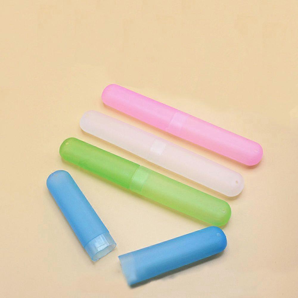 Plastic Dust-proof Toothbrush Holder(4pcs, white, green, blue, pink)