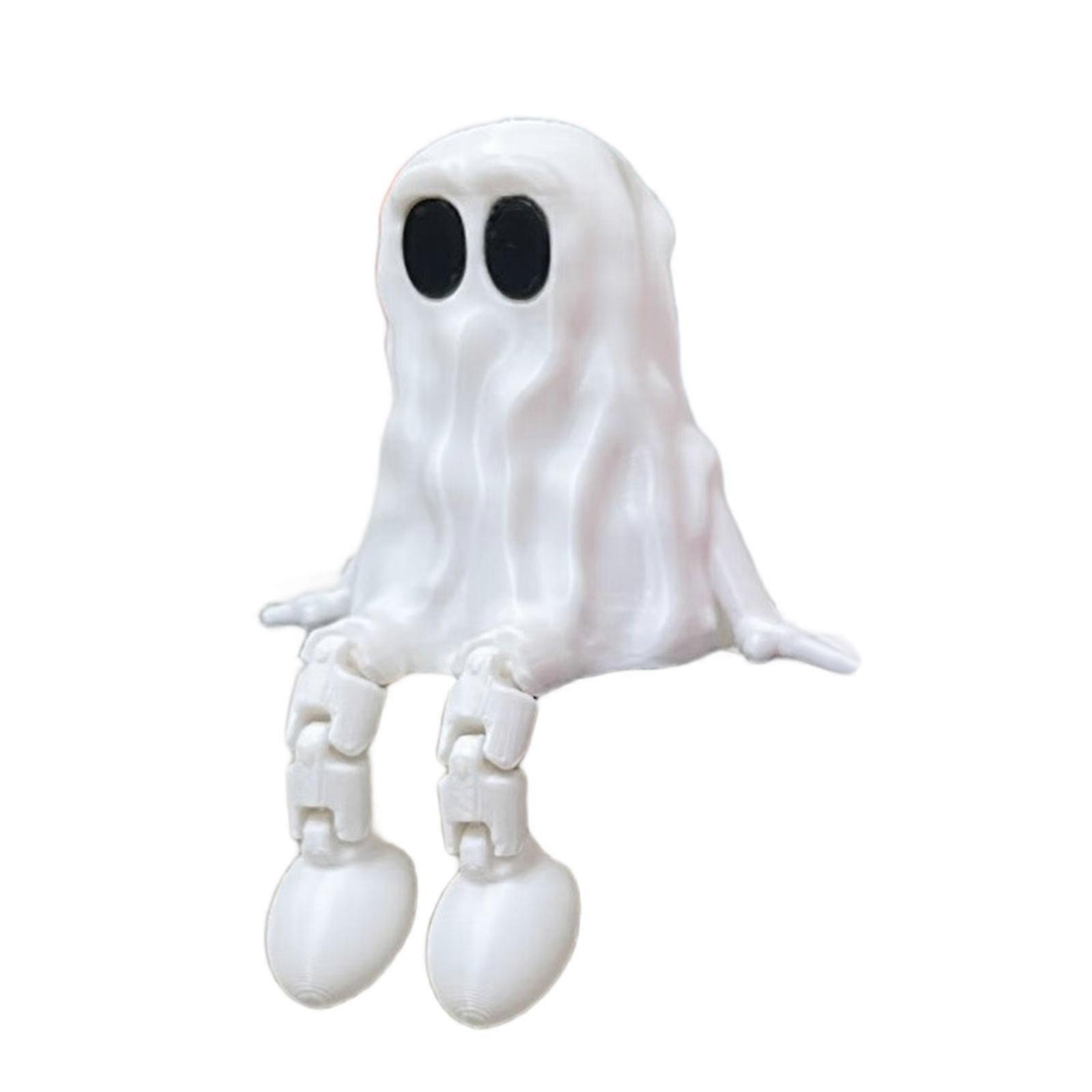 Pose Changing Sculpture Premium Construction Themed Party Essential For Haunting  White