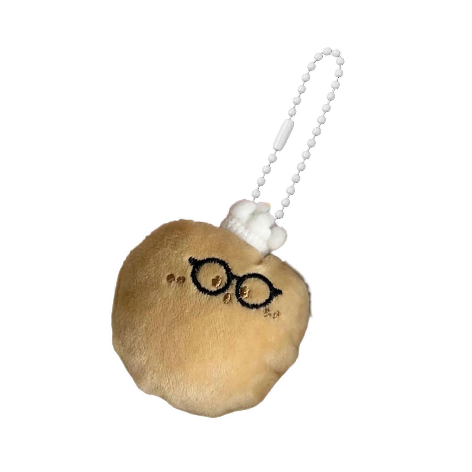 Vegetable Shaped Keychain Plush Carrot/Tomato/Potato Plushie Stylish Stuffed Toy Practical Gift for Birthdays Multicolor