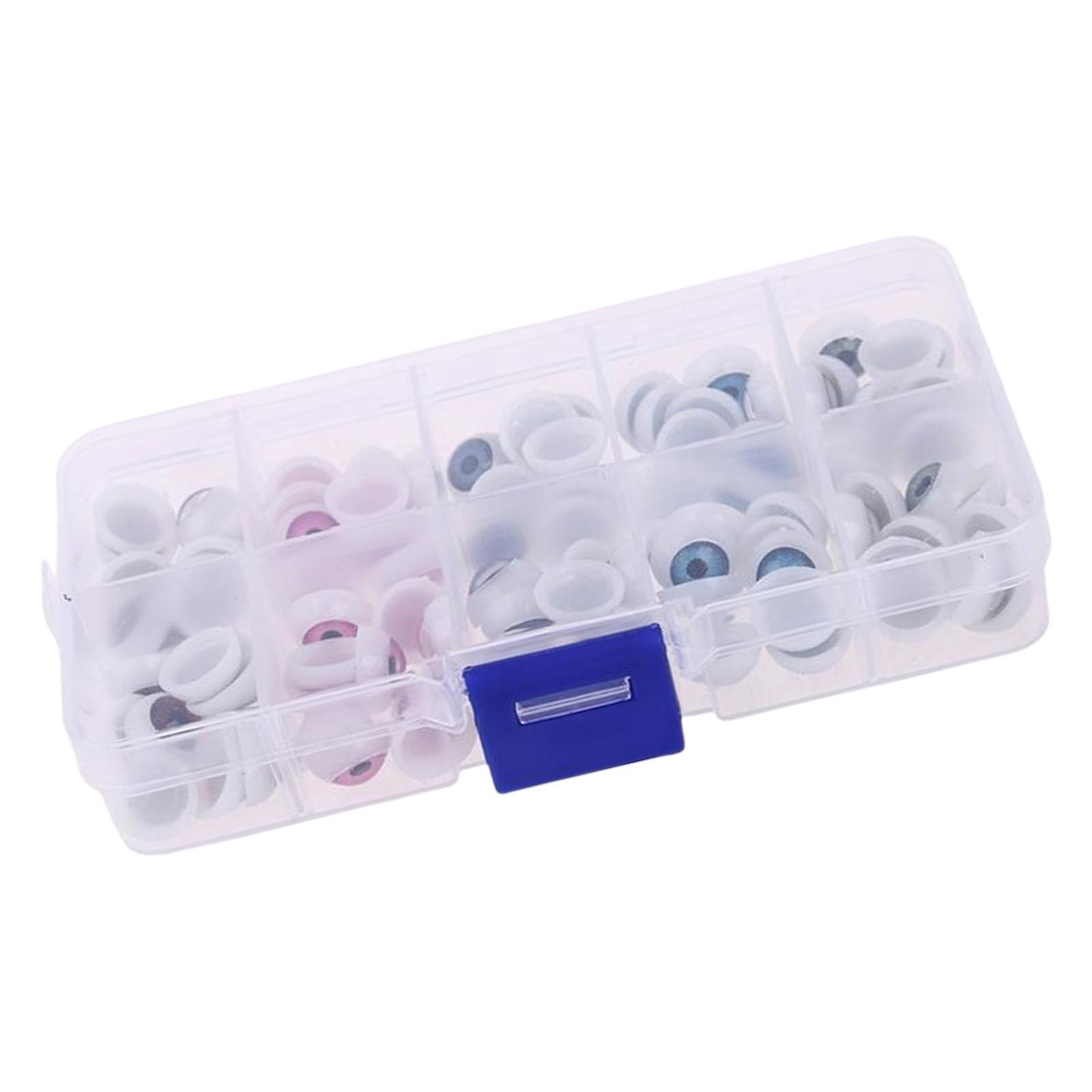 100pc 12mm Resin Doll Eyes Assorted Color Craft Supply Doll Eyeball For Customize Toy Model Repair And Artistic Creation Multicolor