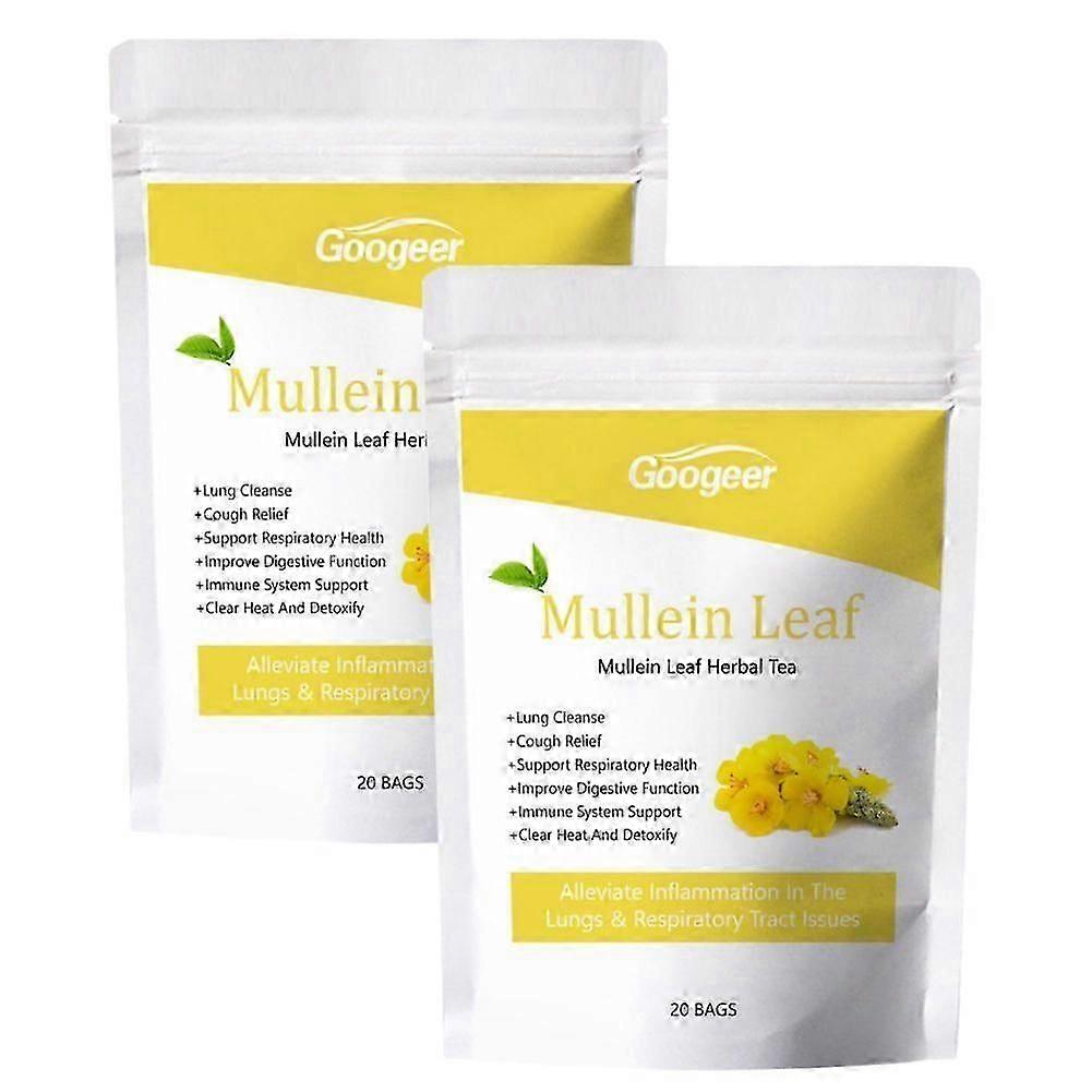 Herbal Tea Bags for Lung Cleansing and Respiratory Support with Mullein Leaf