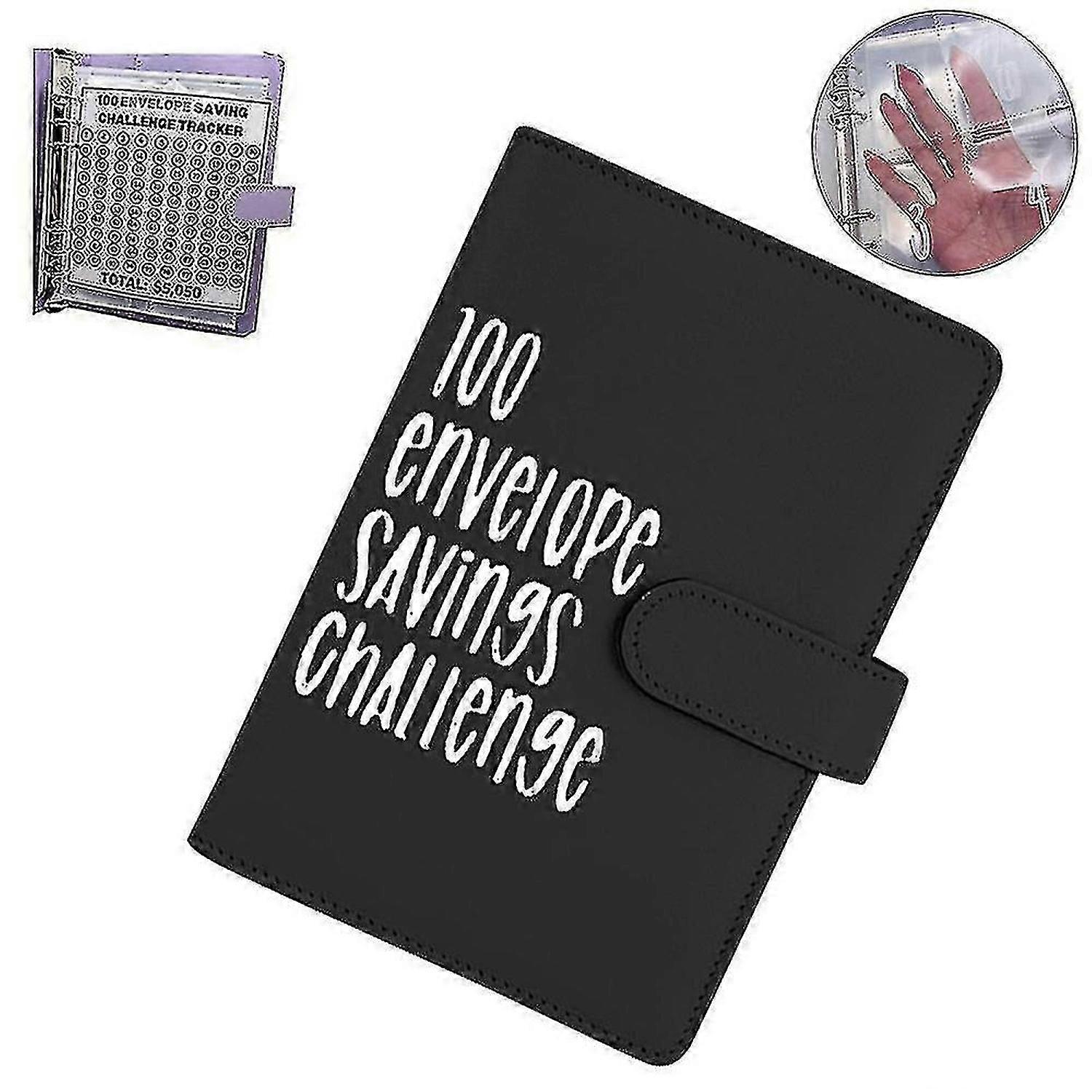 100 Envelope Challenge Binder Cash Binder With Envelope Saving Challenge Binder Money Saving Envelope For School Home Office