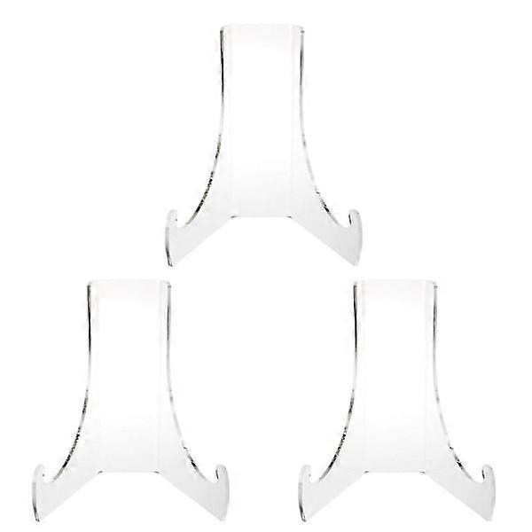 3 pcs Flat Stand, Clear Bowl Display Stand, Large Load Capacity, Stable Structure, Tea and Cake Display Stand, Holder, Home Decor, Display, Coll DB y