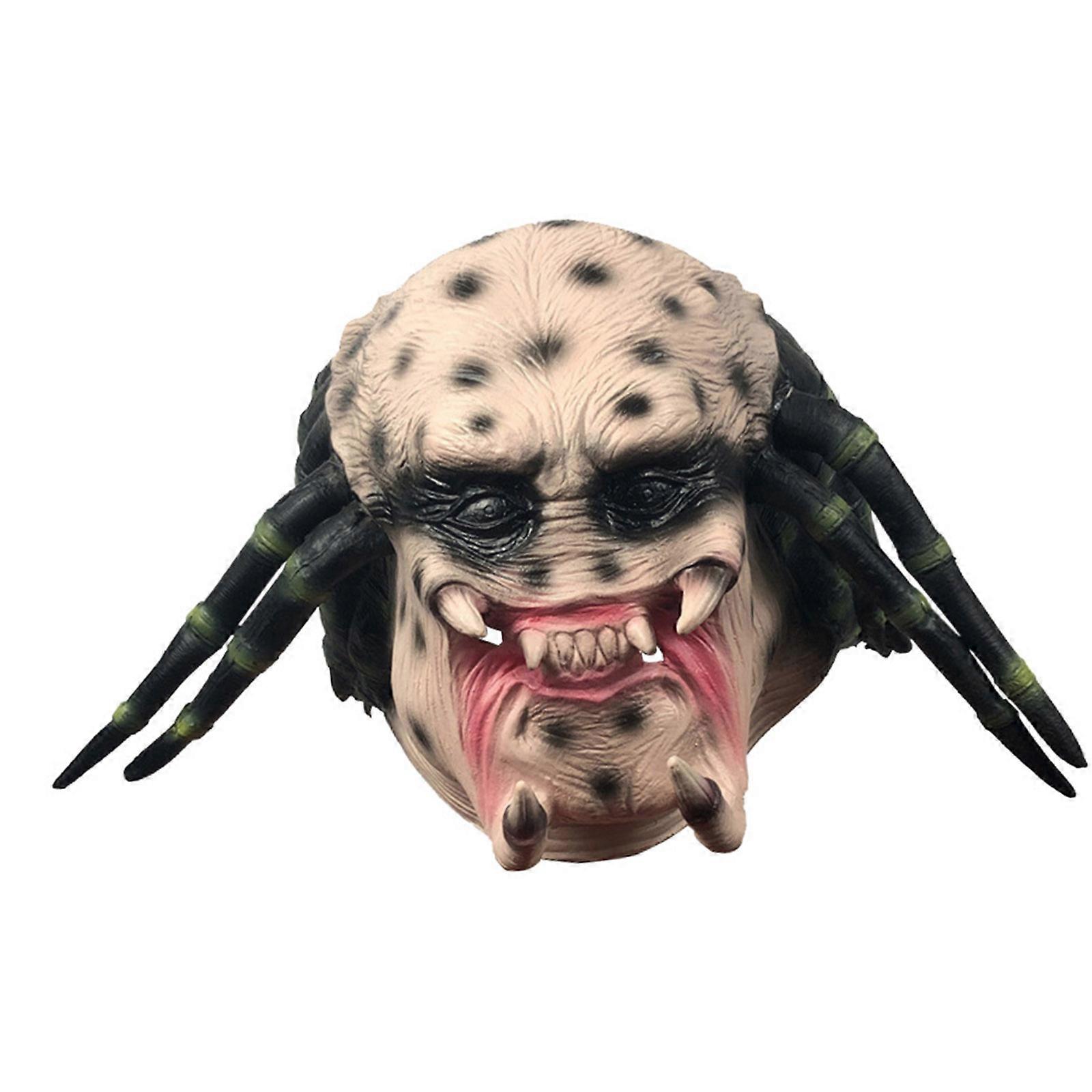 Realistic Alien Face Mask For Halloween Party Props With Comfortable Latex Design Costume Accessories  color