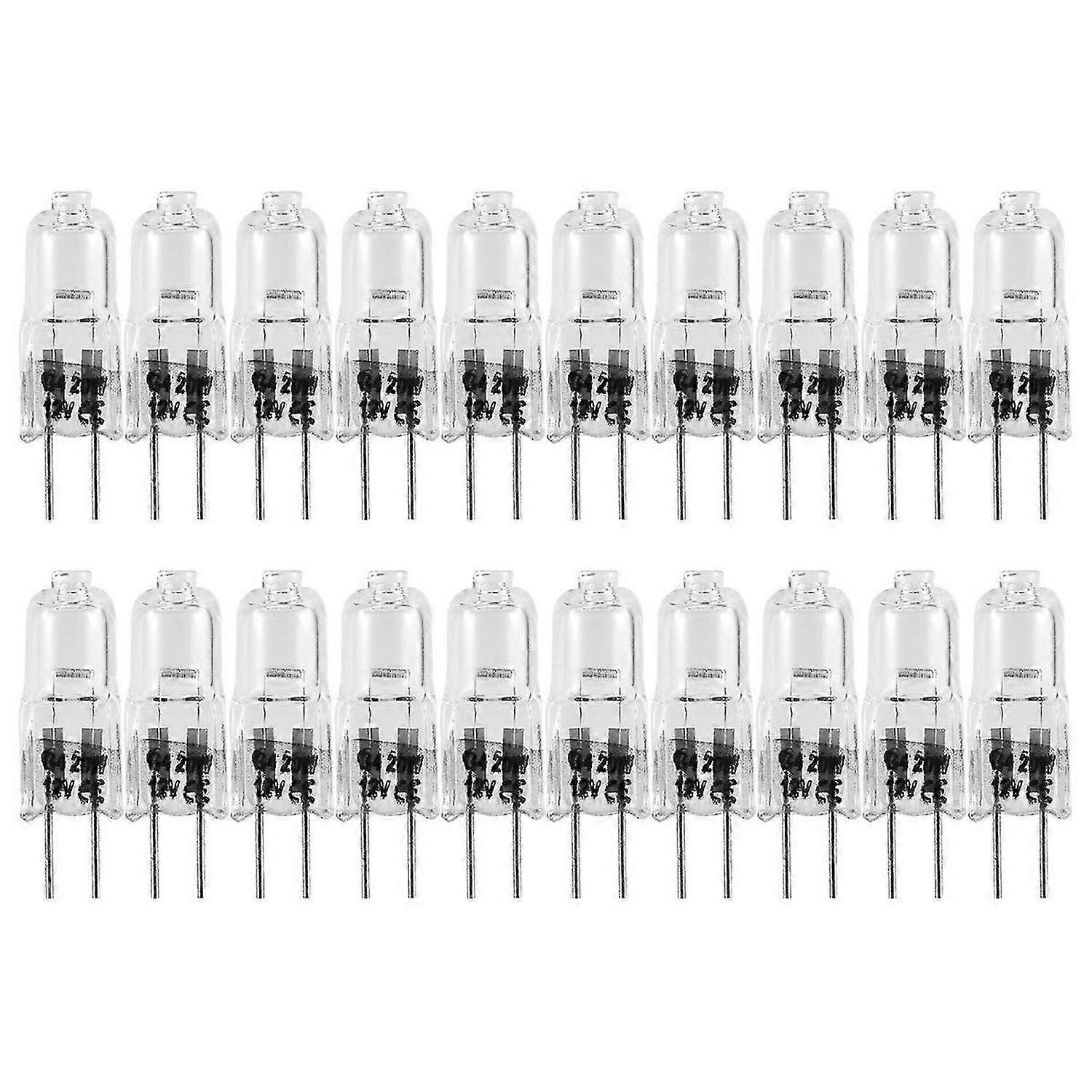 20 Stück G4-Halogenlampen, 20 W 12 V Halogenlampen