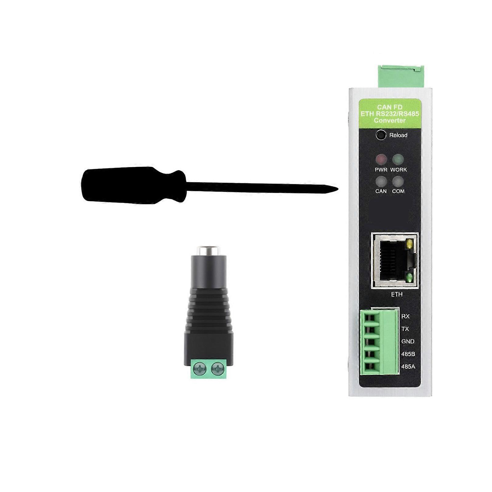 CAN to RS232/RS485 Protocol Converter Industrial with 5 Conversion Modes 9-36V Ethernet Module Easy Installation Multicolor