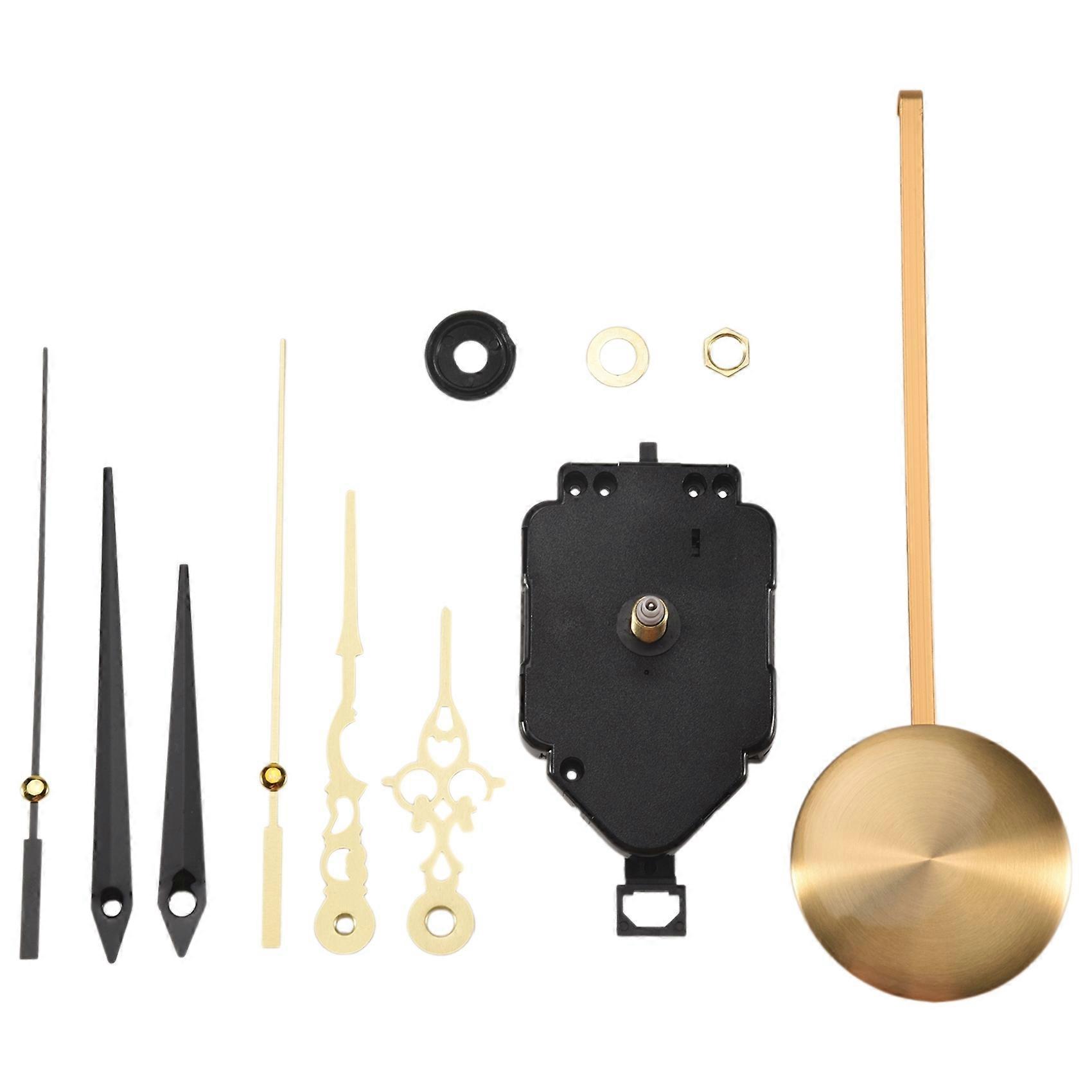 DIY Quartz Pendulum Clock Movement Mechanism Clock Kit with 2 Pairs Different Hands Wall Clock Repa