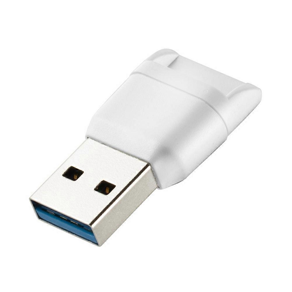 Memory Card Reader Adapter USB 3.0 High Speed Flash Memory Card Adapter for TF PC Computer Laptop White