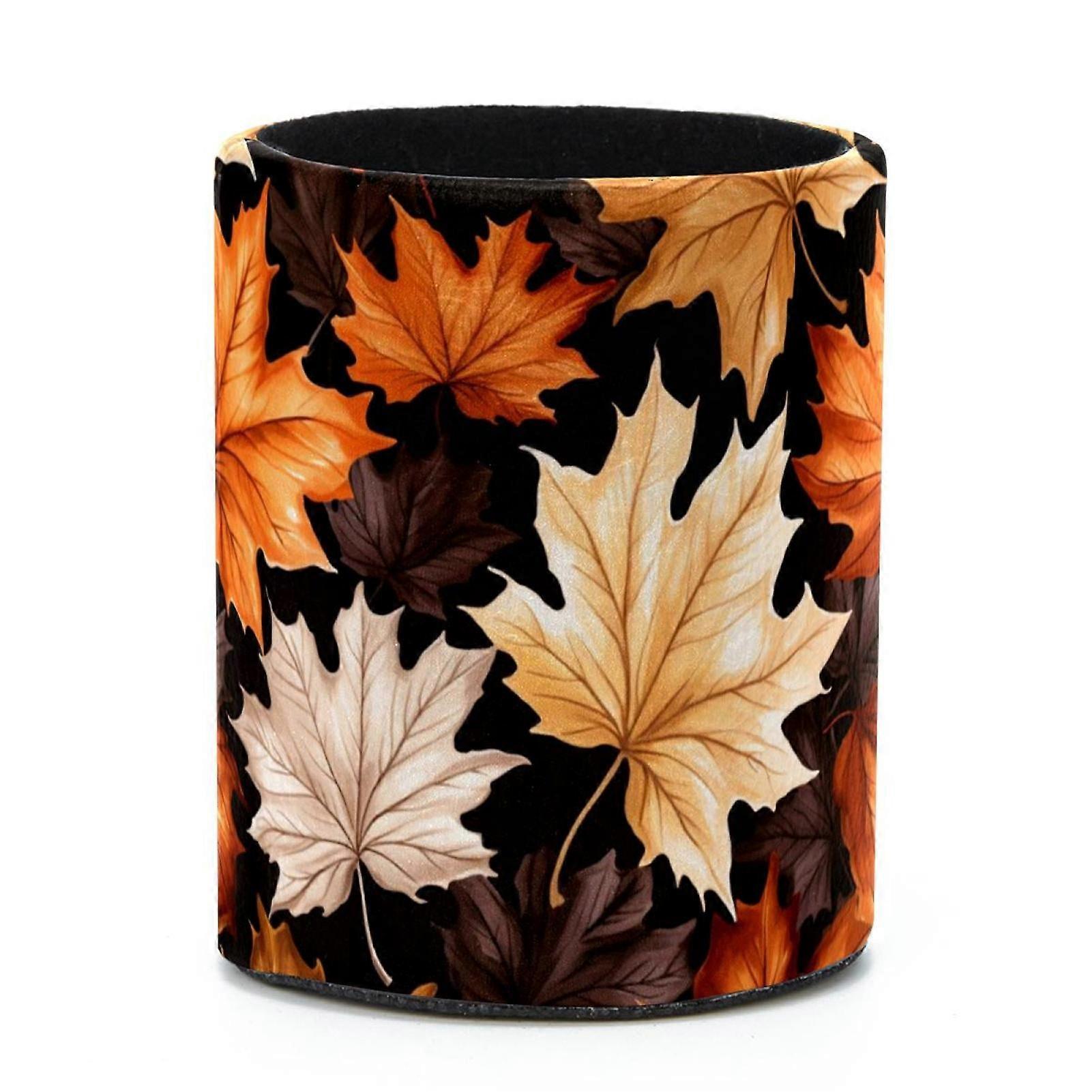 Compact and Functional Pen Holder and Desktop Organizer, Maple Leaves