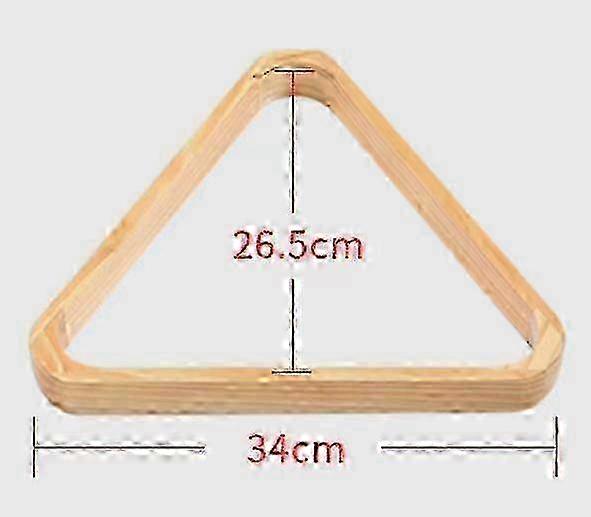 w High-Impact Resin Billiard Balls with Triangle Rack Included