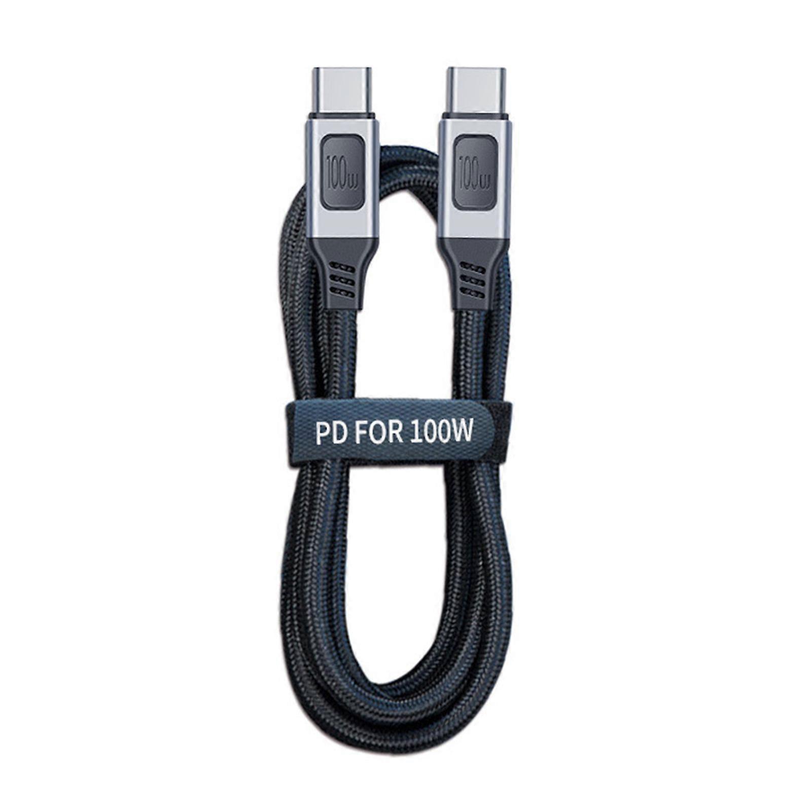 Jikaix USB C to C Cable 100W PD3.0 Fast Charging Cord 5A@20V Quick Charger Nylon Braided Data Line for Laptop Switch Games Type C Charger Cable
