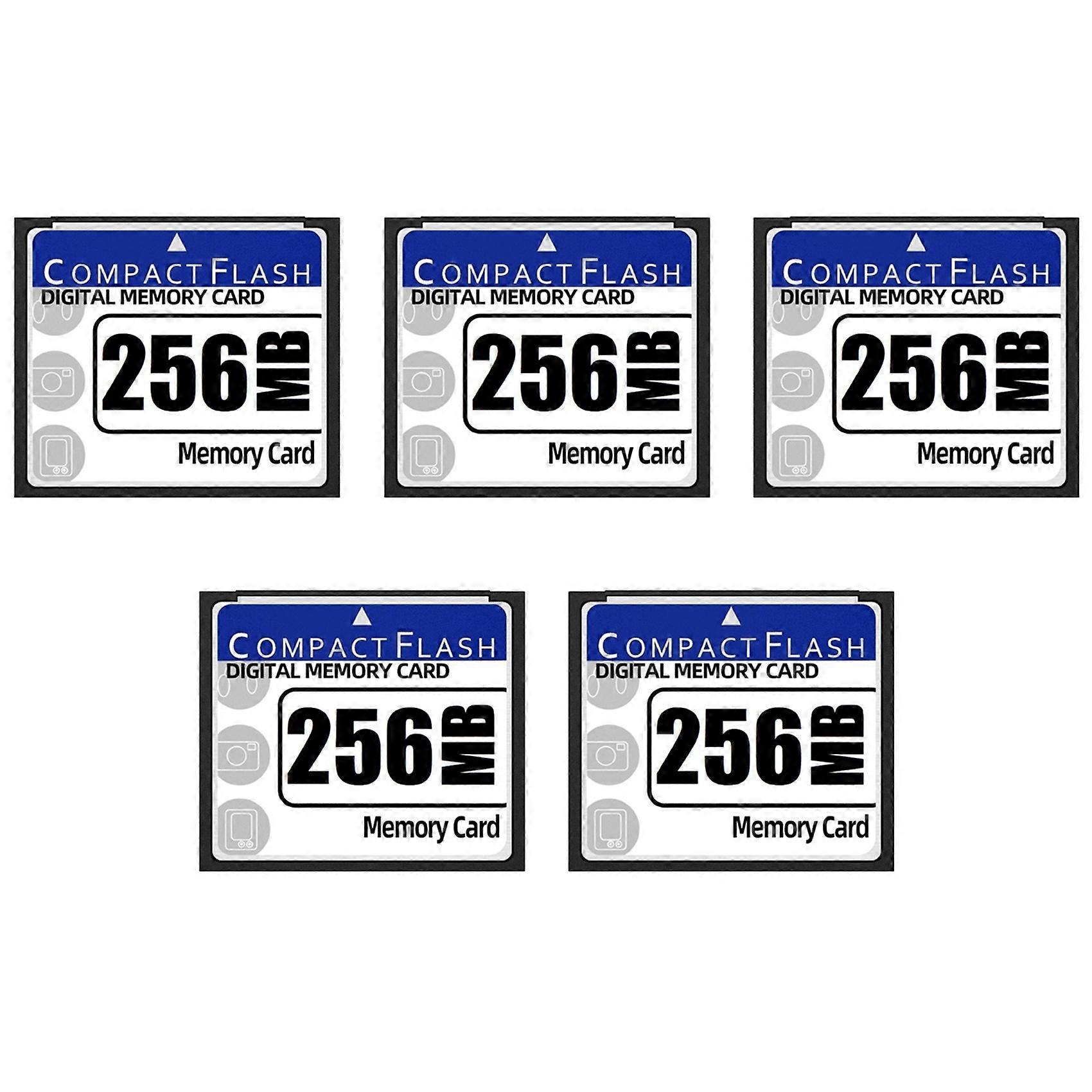 5X 256MB Compact Flash Memory Card for Camera, Advertising Machine, Industrial Computer Card