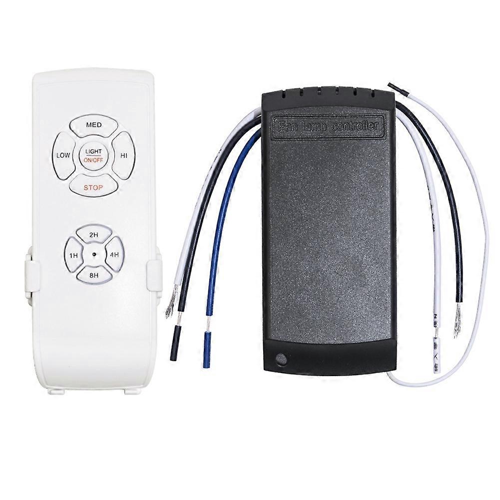 Universal Ceiling Fan Lamp Remote Control Kit Adjusted Wind Speed Transmitter Receiver Timing Control Switch 220V