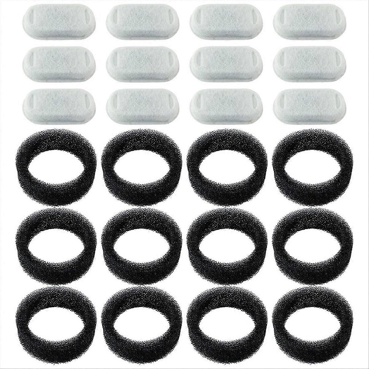 12PCS Katter Vattenfontän Byte Filter & Förfilter Svampar
