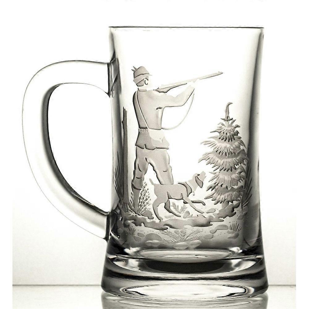 Crystal Julia crystal beer mug with hunting motif 05955
