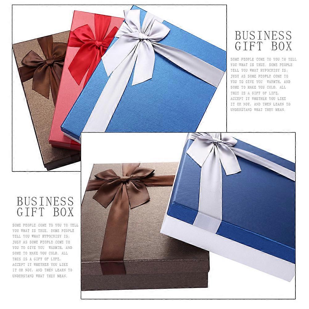 Gift Box for Packaging 1Pcs Coffee Rectangular Paperboard Shirt Scarf Box