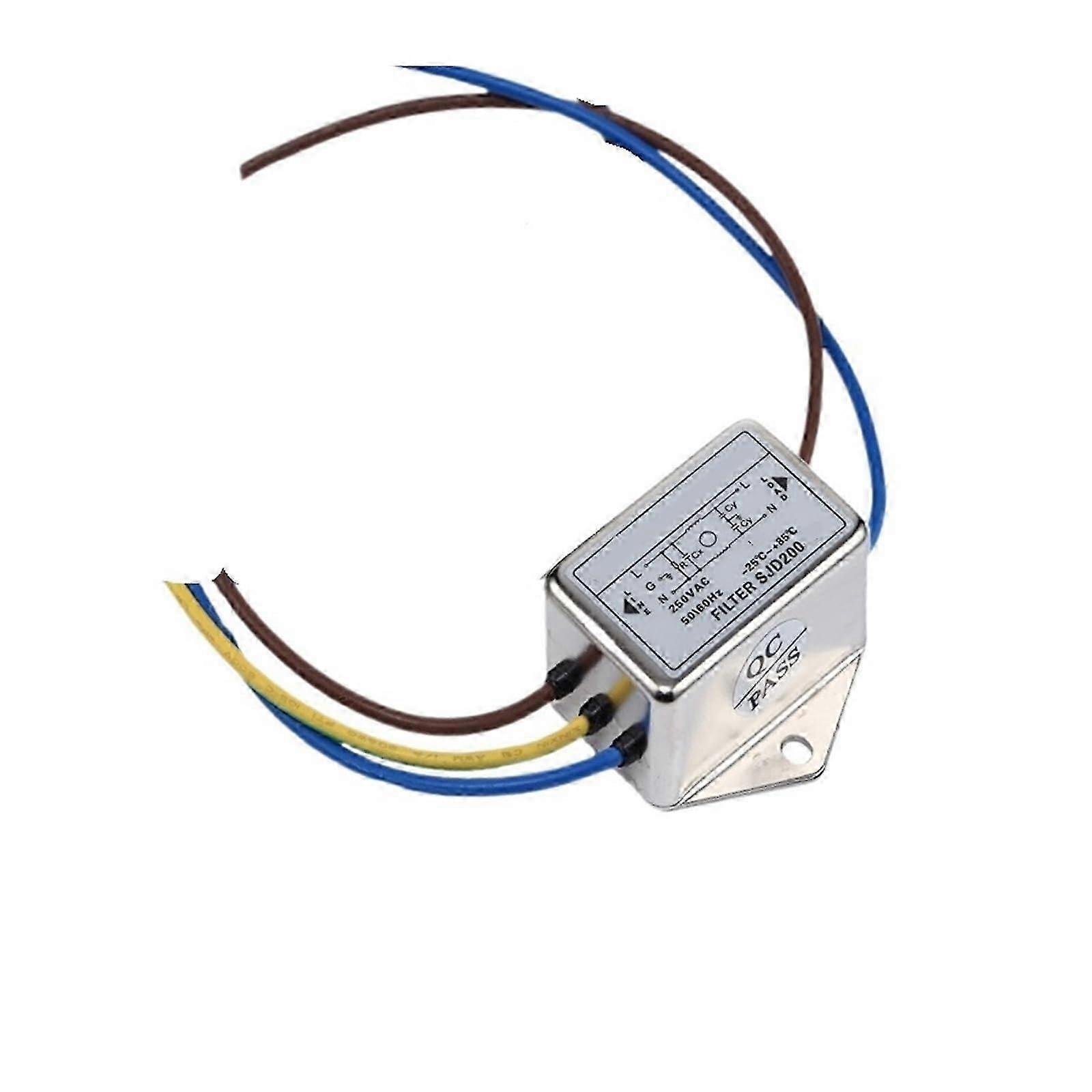 SJD200-1A AC Power Supply Filter 3A 6A Electromagnetic Compatibility Model SJD200B-1A SJD200-3A Specifications