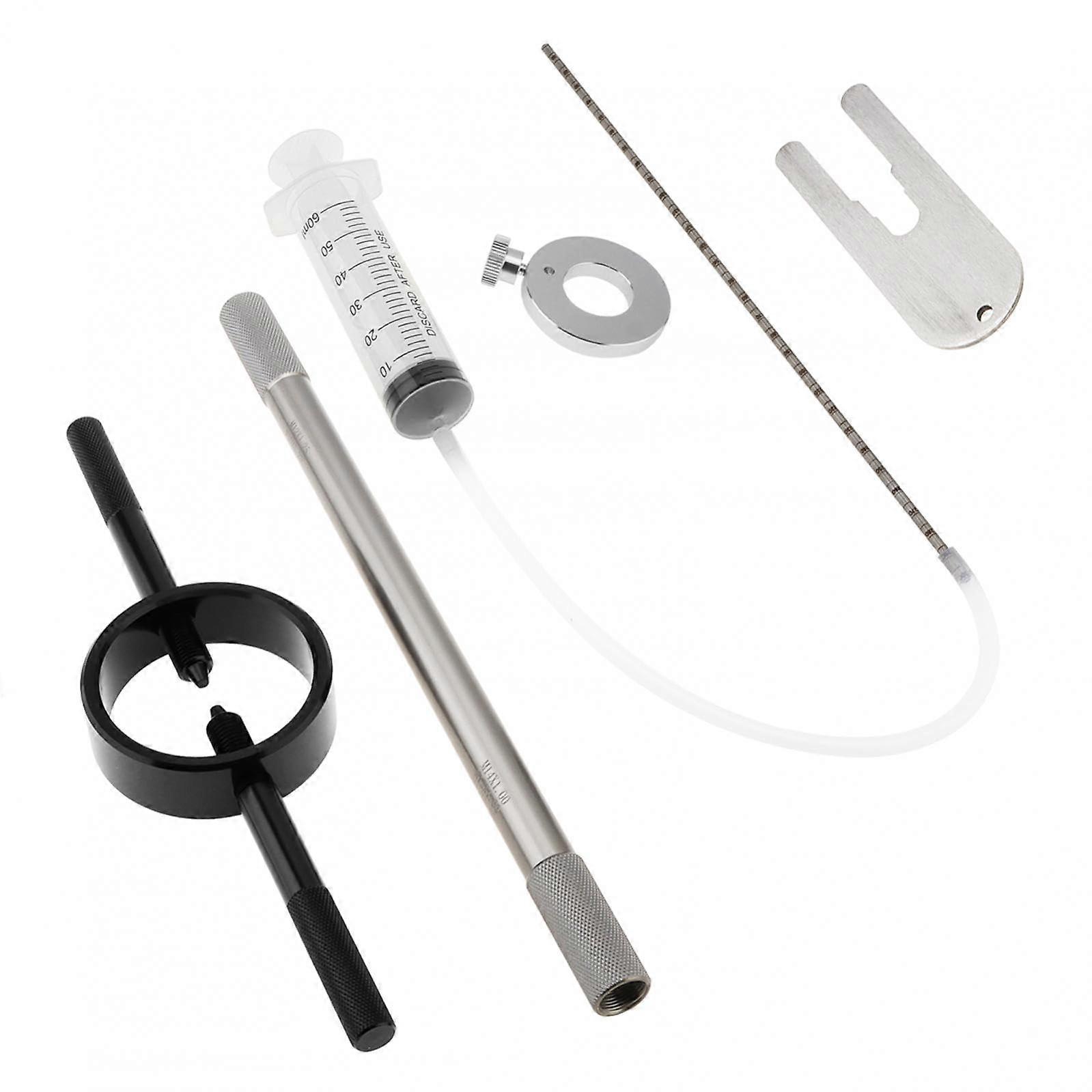 Motorcycle Fork Maintenance Tool Kit with Adjustable Oil Level Gauge, Spring Compressor and Damper Bleed