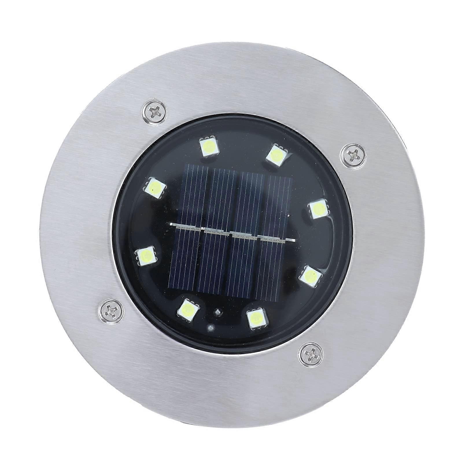 Solar Deck Lights Outdoor IP65 Weatherproof Recessed LED Landscape Lighting with Automatic Light Sensor