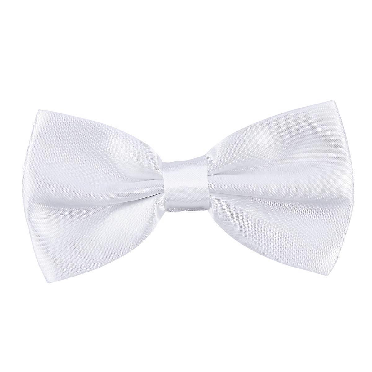 Adjustable Bow Tie Men's Polyester Silk Bowknot Ties for Celebration 2Pcs