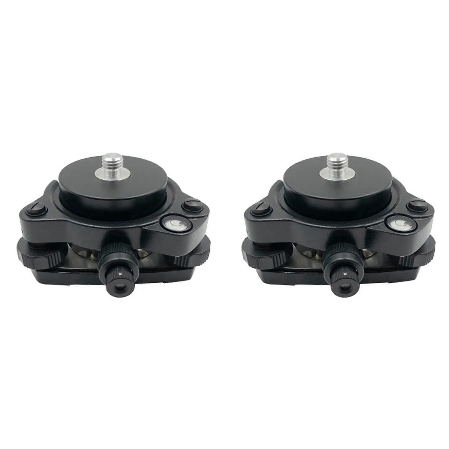 2X Tribrach with Optical Plummet & GPS Tribrach Adapter Carrier with 5/8InX11 Mount Rotate Screw for Total Station GPS